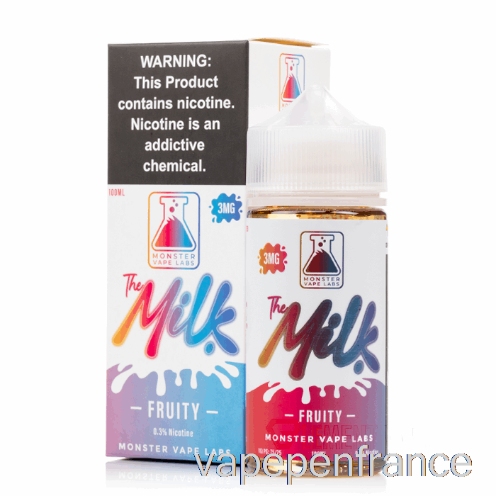 Fruité - Le Lait - Stylo Vape 100ml 0mg